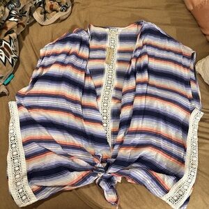 Ariat Multicolor Striped Lace Women's Blouse